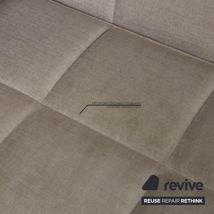 BoConcept Milos Stoff Sofa Grau Ecksofa Couch inkl. Hocker