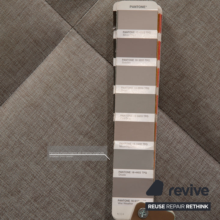 BoConcept Milos Stoff Sofa Grau Ecksofa Couch inkl. Hocker