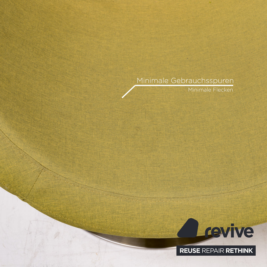 BoConcept Ogi Stoff Sessel inkl. Hocker Grün Limettengrün Drehstuhl #12928