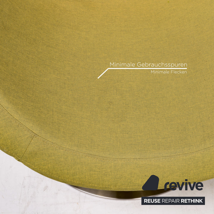 BoConcept Ogi Stoff Sessel inkl. Hocker Grün Limettengrün Drehstuhl #12928