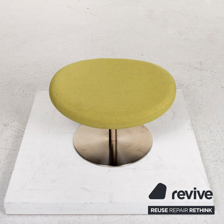 BoConcept Ogi Stoff Sessel inkl. Hocker Grün Limettengrün Drehstuhl #12928