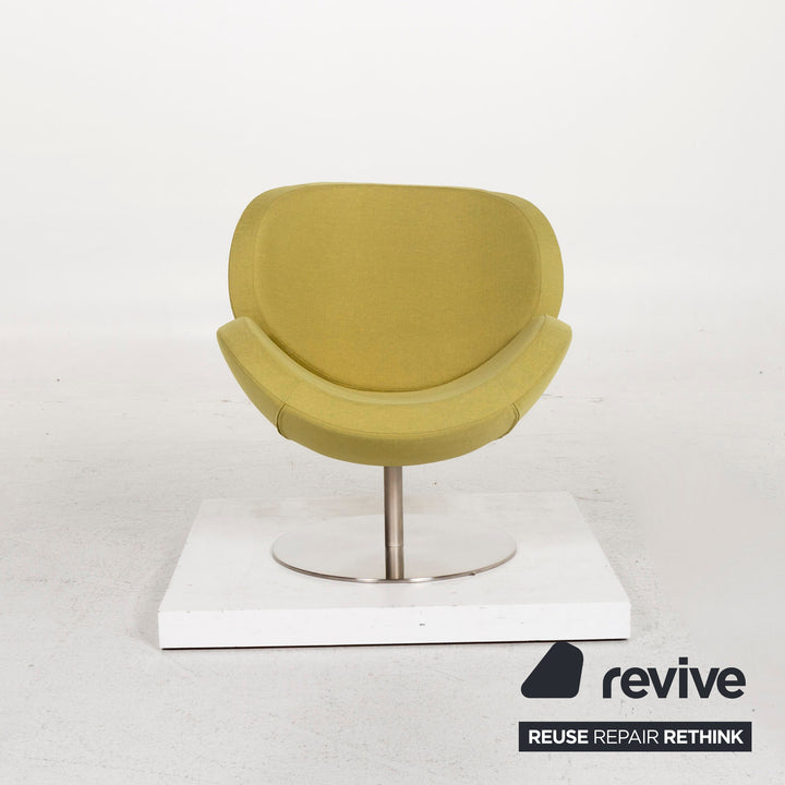 BoConcept Ogi Stoff Sessel inkl. Hocker Grün Limettengrün Drehstuhl #12928