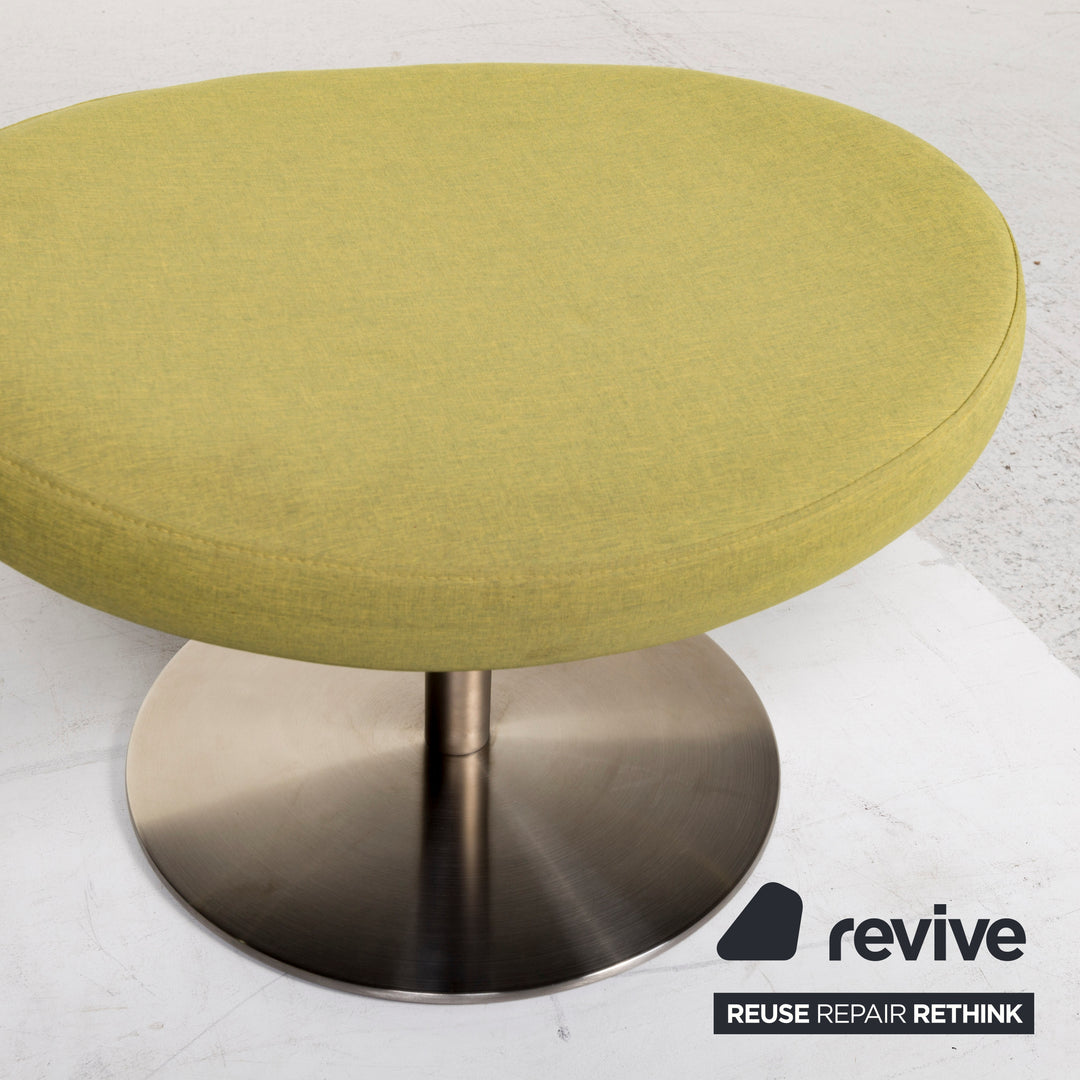 BoConcept Ogi Stoff Sessel inkl. Hocker Grün Limettengrün Drehstuhl #12928