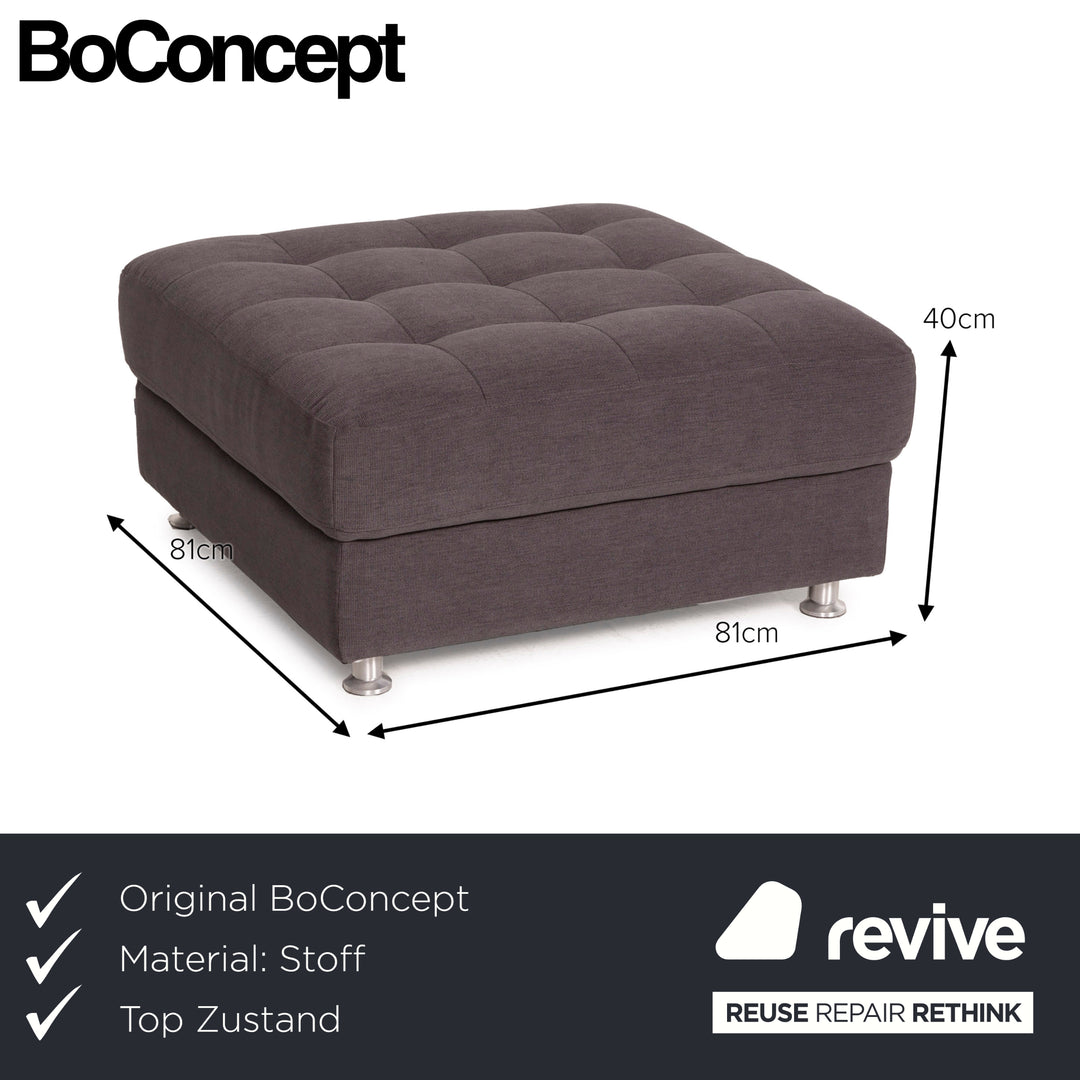 BoConcept Osaka Stoff Hocker Grau