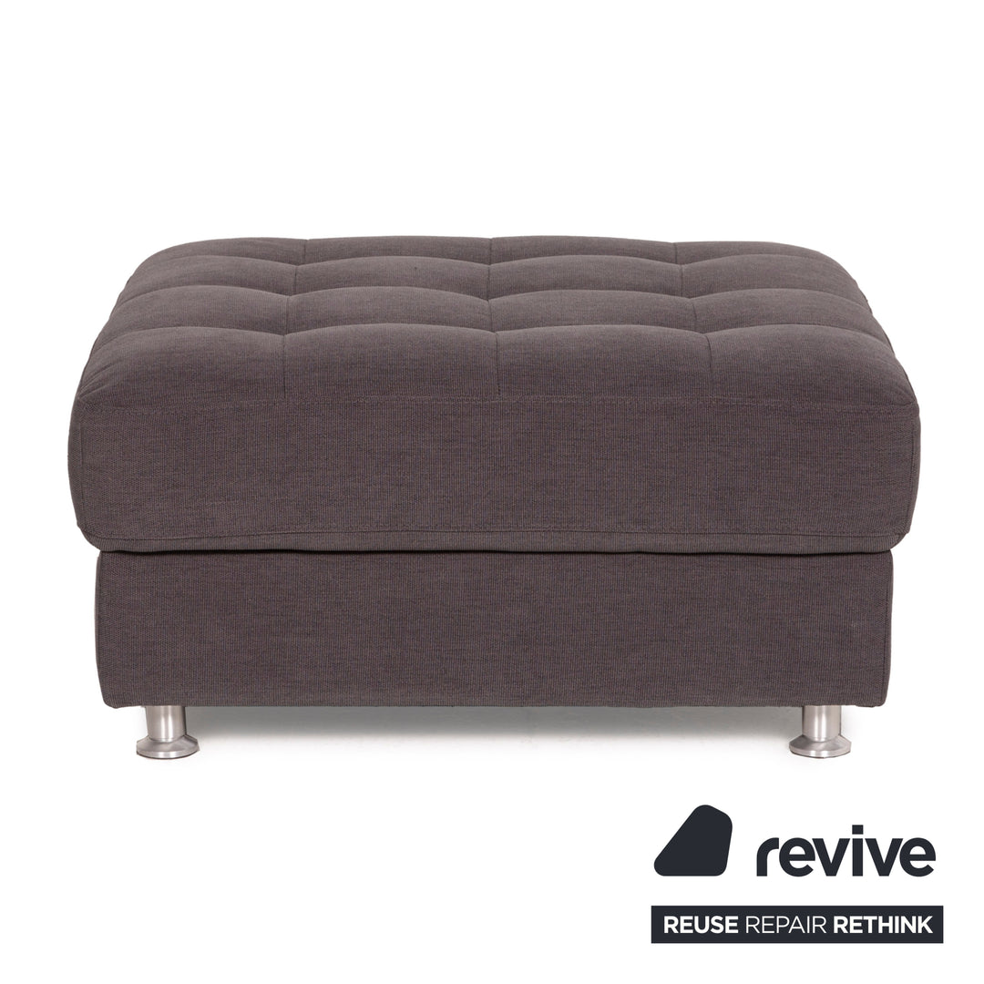 BoConcept Osaka Stoff Sofa Garnitur Grau 2xZweisitzer 1xHocker Set