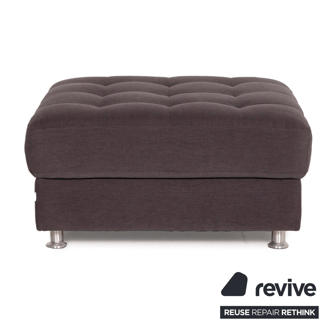 BoConcept Osaka Stoff Sofa Garnitur Grau 2xZweisitzer 1xHocker Set