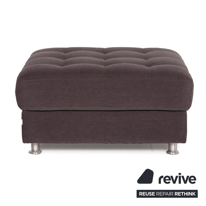 BoConcept Osaka Stoff Sofa Garnitur Grau 2xZweisitzer 1xHocker Set