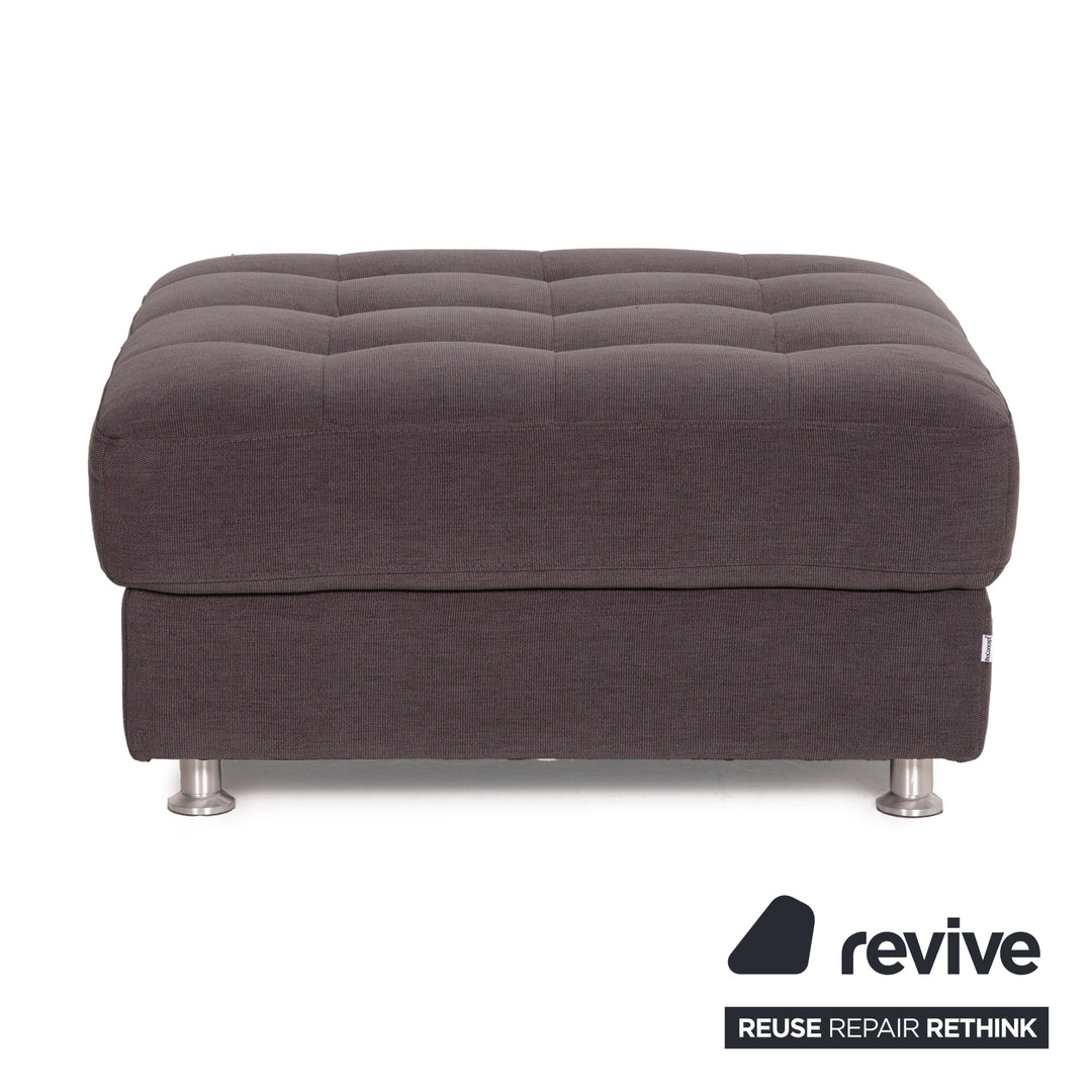 BoConcept Osaka Stoff Sofa Garnitur Grau 2xZweisitzer 1xHocker Set