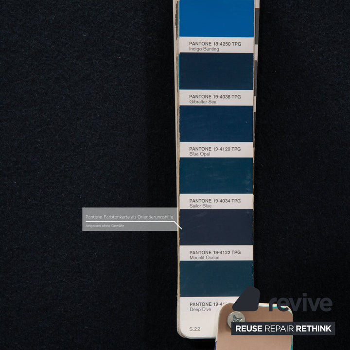 BoConcept Parma Stoff Zweisitzer Blau Dunkelblau Sofa Couch elektrische Wall-Free Funktion