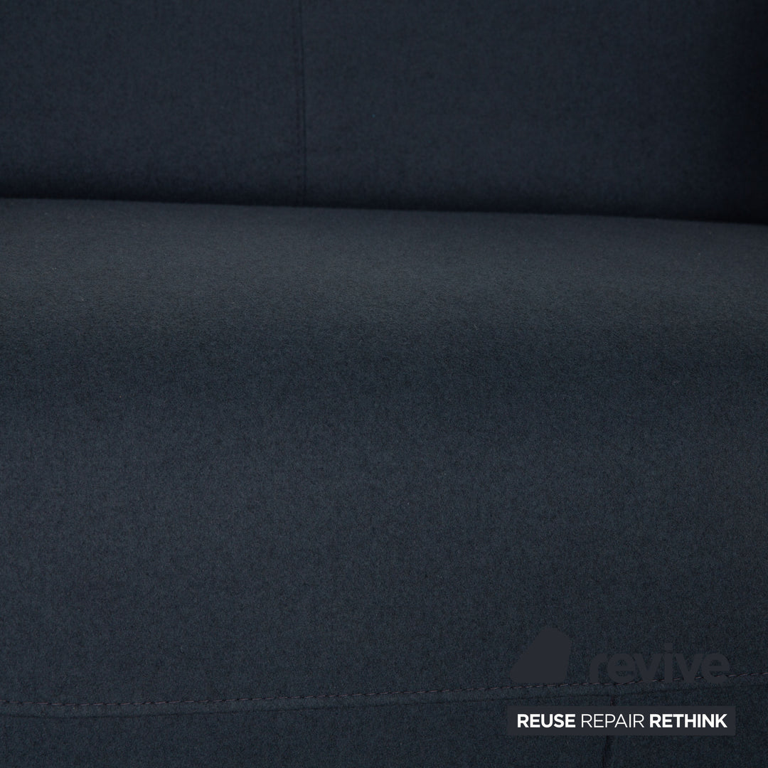 BoConcept Parma Stoff Zweisitzer Blau Dunkelblau Sofa Couch elektrische Wall-Free Funktion