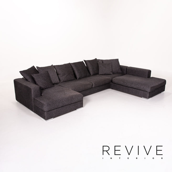 BoConcept Stoff Ecksofa Anthrazit Grau Sofa Couch #13864