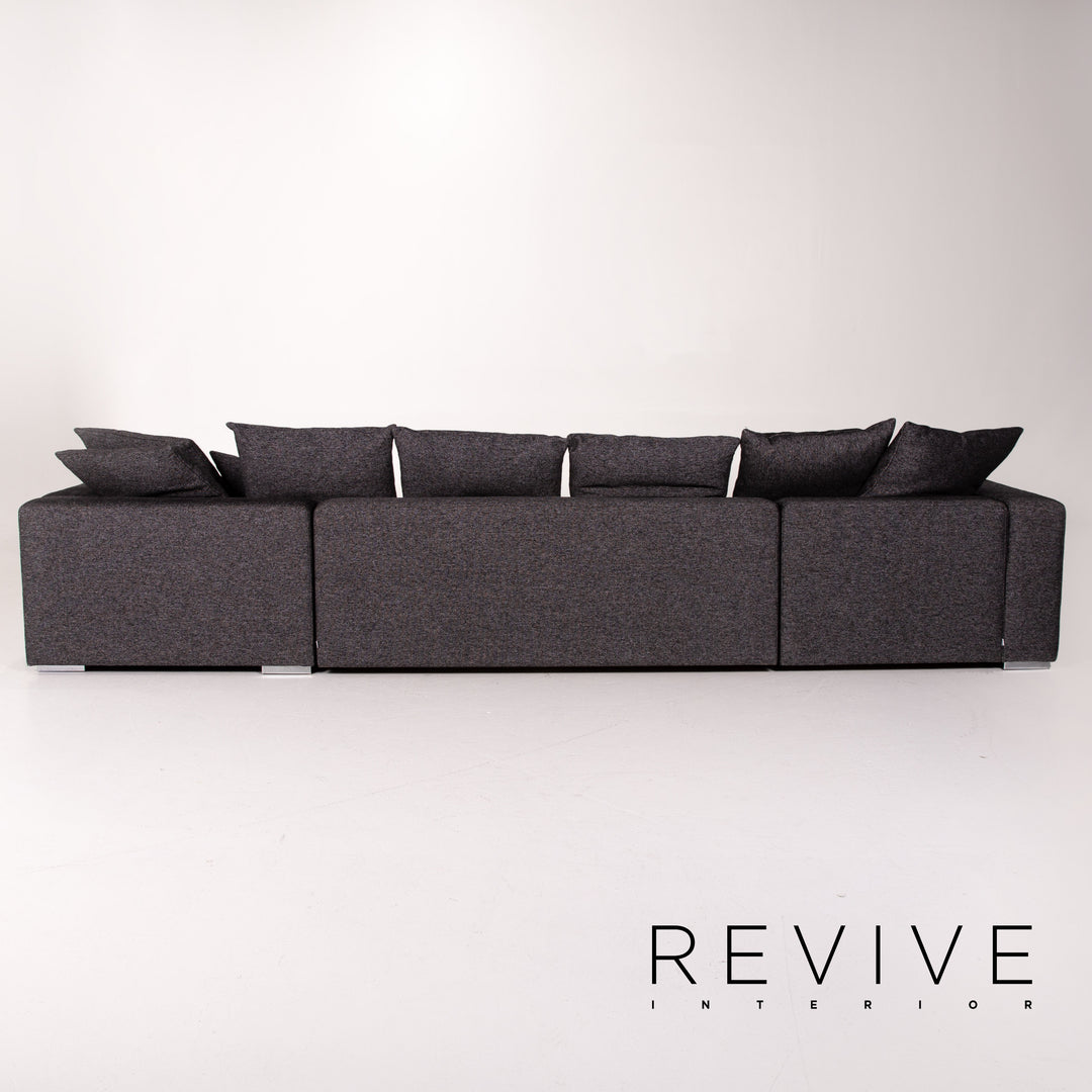 BoConcept Stoff Ecksofa Anthrazit Grau Sofa Couch #13864