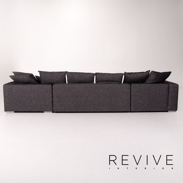 BoConcept Stoff Ecksofa Anthrazit Grau Sofa Couch #13864