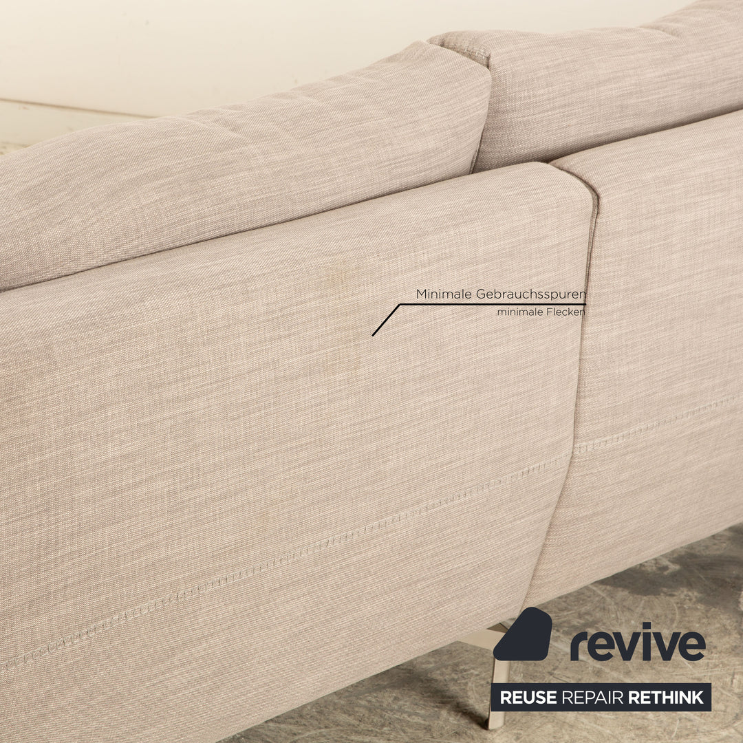 BoConcept Stoff Ecksofa Grau Beige Recamiere Rechts Sofa Couch