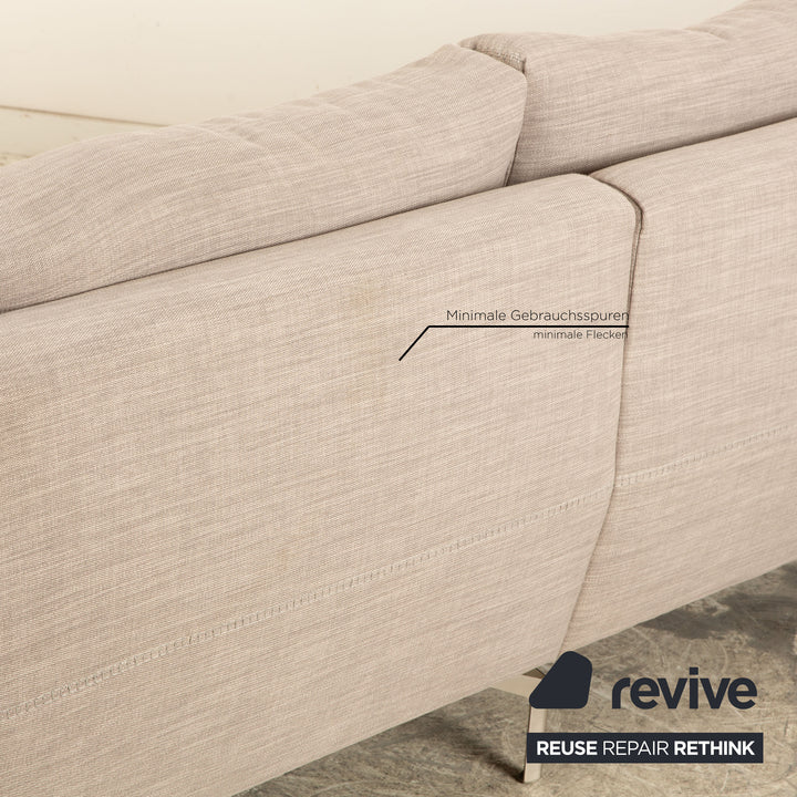 BoConcept Stoff Ecksofa Grau Beige Recamiere Rechts Sofa Couch