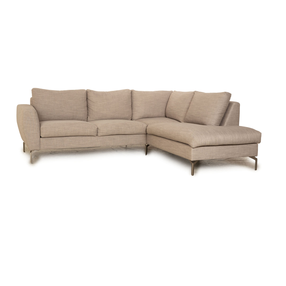 BoConcept Stoff Ecksofa Grau Beige Recamiere Rechts Sofa Couch