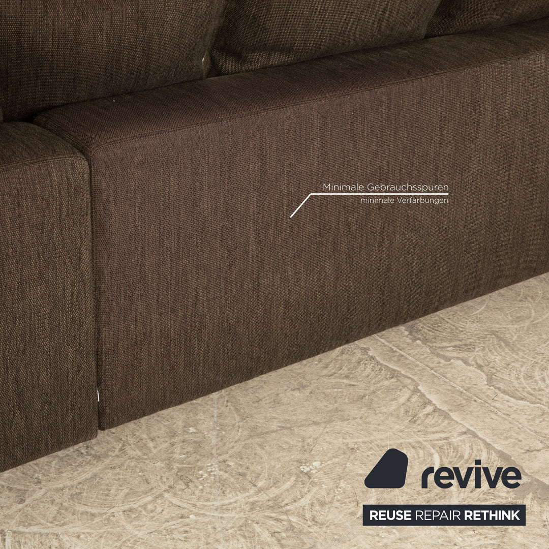 BoConcept Stoff Ecksofa Grau Braun Recamiere Rechts Sofa Couch