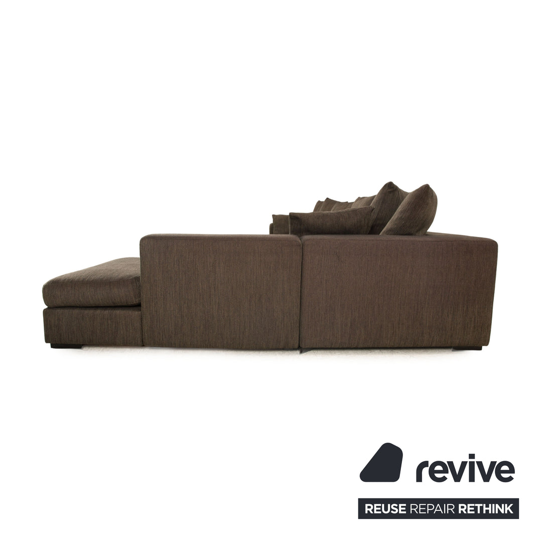 BoConcept Stoff Ecksofa Grau Braun Recamiere Rechts Sofa Couch