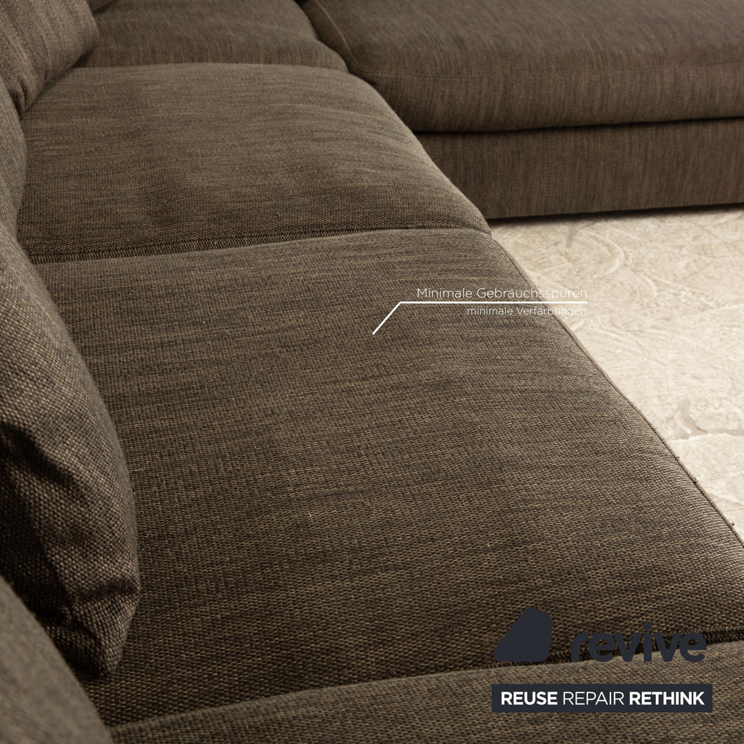 BoConcept Stoff Ecksofa Grau Braun Recamiere Rechts Sofa Couch