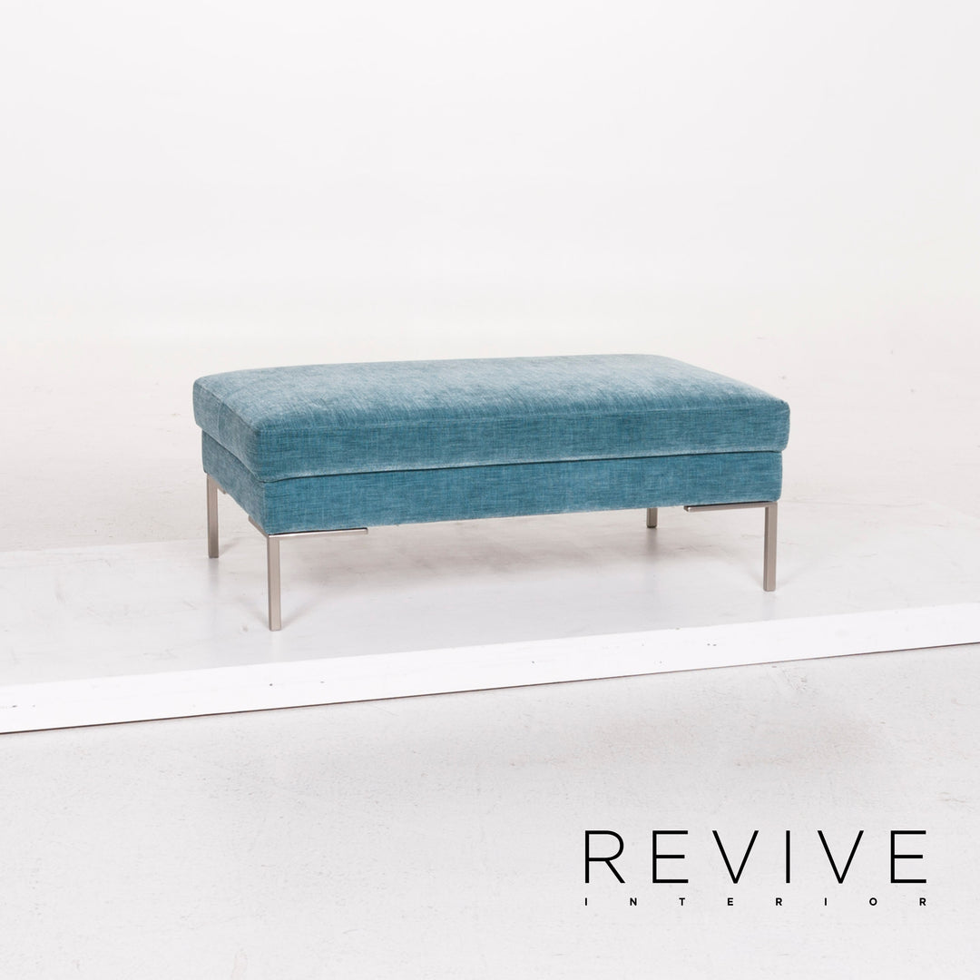 BoConcept Stoff Hocker Blau Ottoman #12504