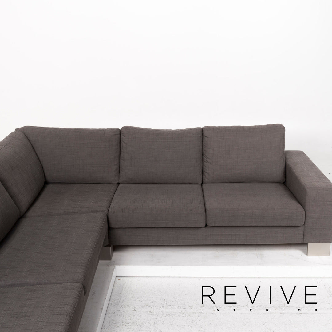BoConcept Stoff Sofa Grau Ecksofa #12983