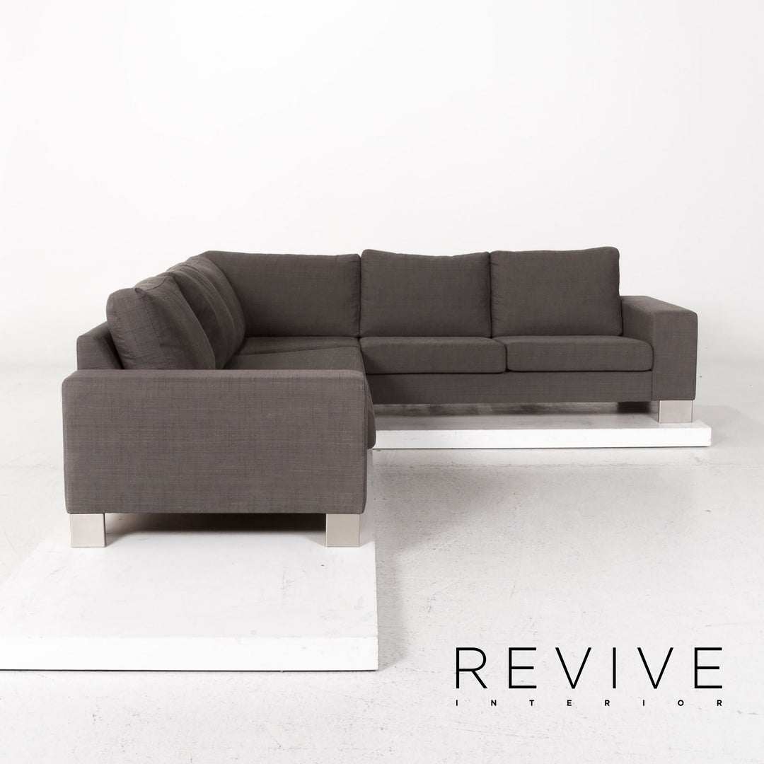 BoConcept Stoff Sofa Grau Ecksofa #12983