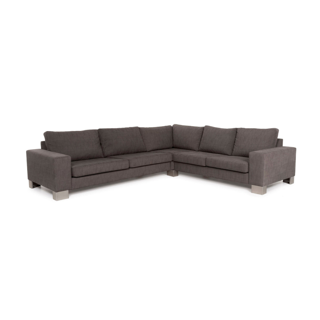 BoConcept Stoff Sofa Grau Ecksofa #12983