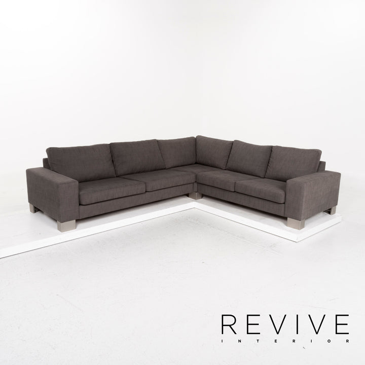 BoConcept Stoff Sofa Grau Ecksofa #12983