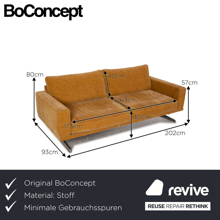 BoConcept Stoff Zweisitzer Gelb Sofa Couch