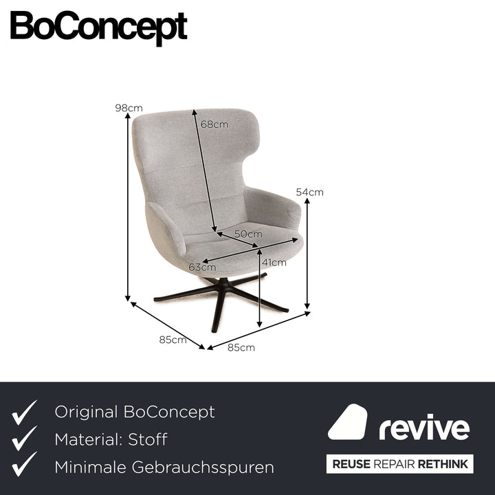 BoConcept Trento Stoff Sessel Grau