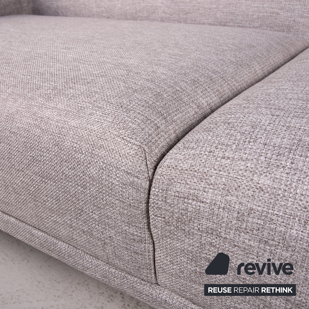 Bolia Caisa Stoff Sofa Grau Hellgrau Dreisitzer Couch