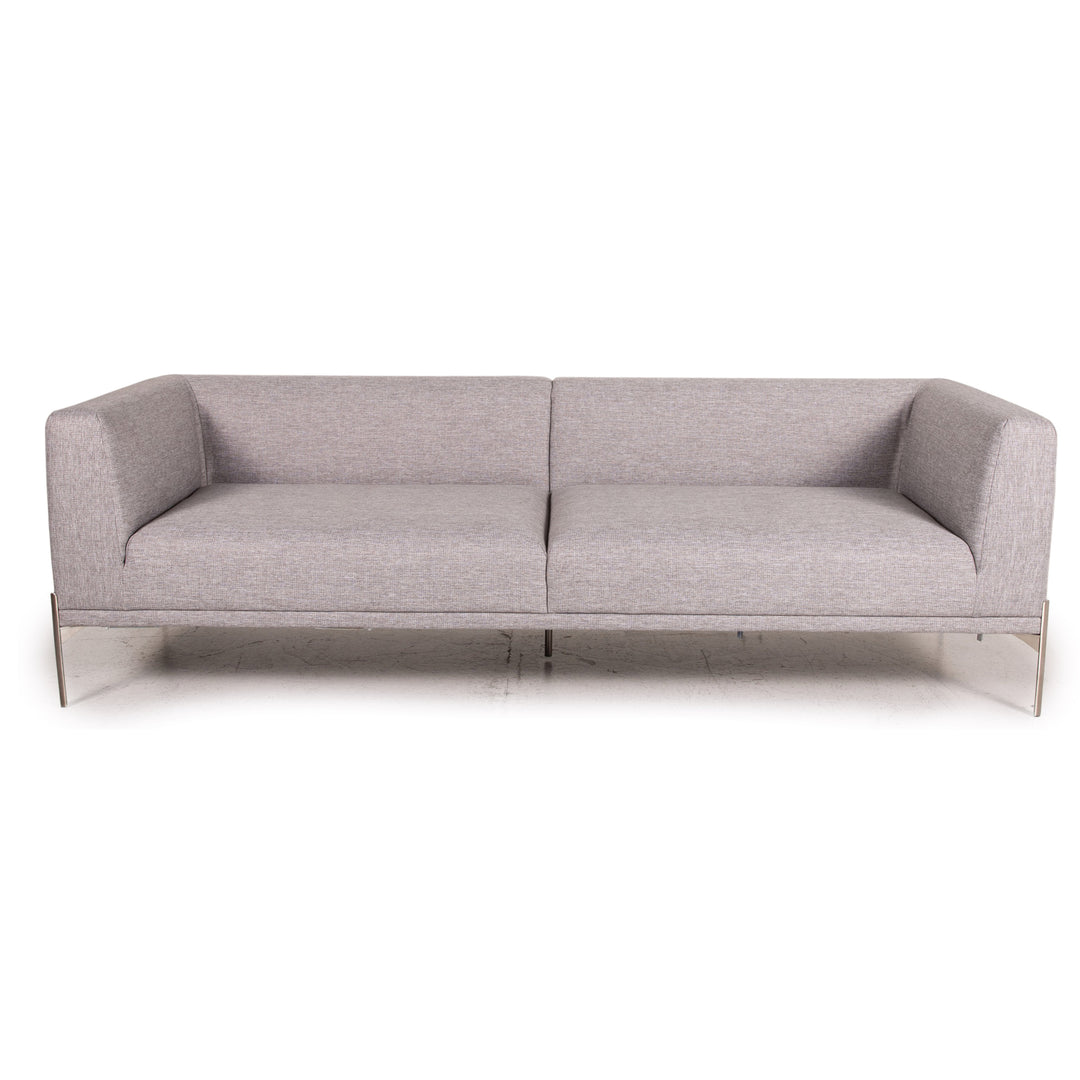 Bolia Caisa Stoff Sofa Grau Hellgrau Dreisitzer Couch