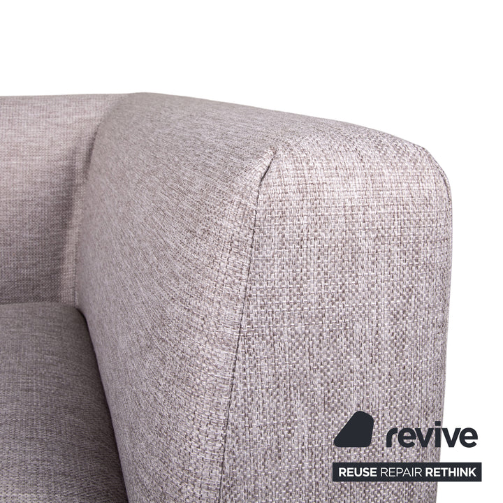 Bolia Caisa Stoff Sofa Grau Hellgrau Dreisitzer Couch