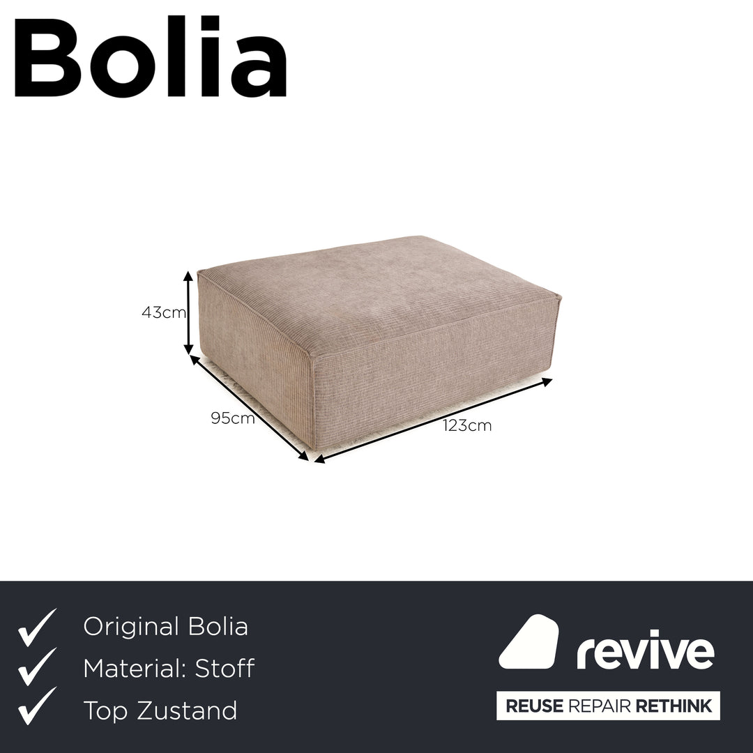 Bolia Cosima Stoff Hocker Grau
