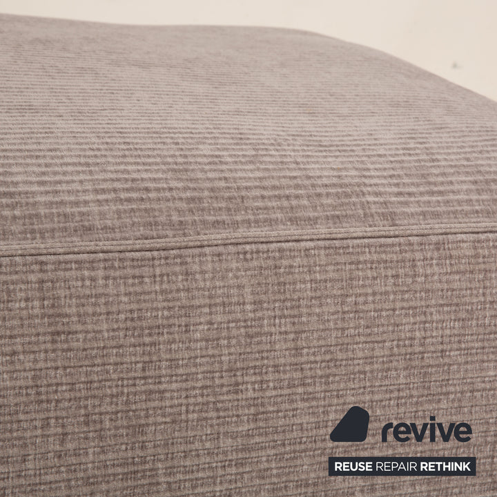 Bolia Cosima Stoff Sofa Garnitur Grau Ecksofa Hocker Sofa Couch