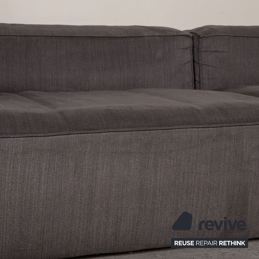 Bolia Cosima Stoff Sofa Grau Dreisitzer Couch