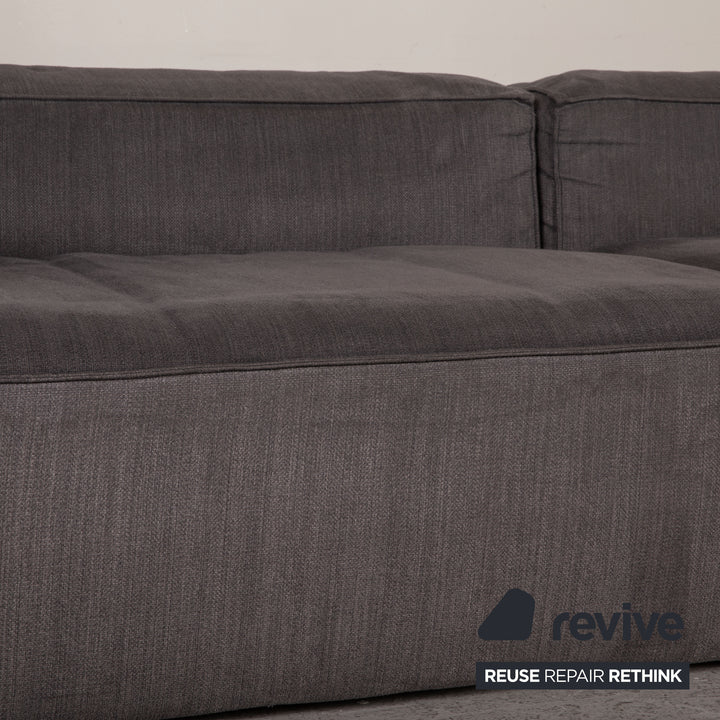 Bolia Cosima Stoff Sofa Grau Dreisitzer Couch