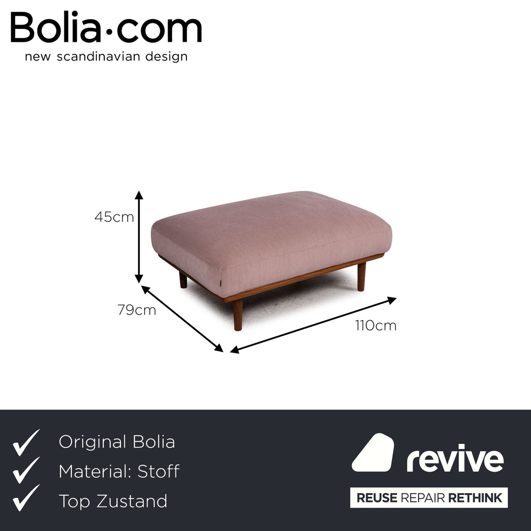 Bolia Madison Stoff Hocker Rosa