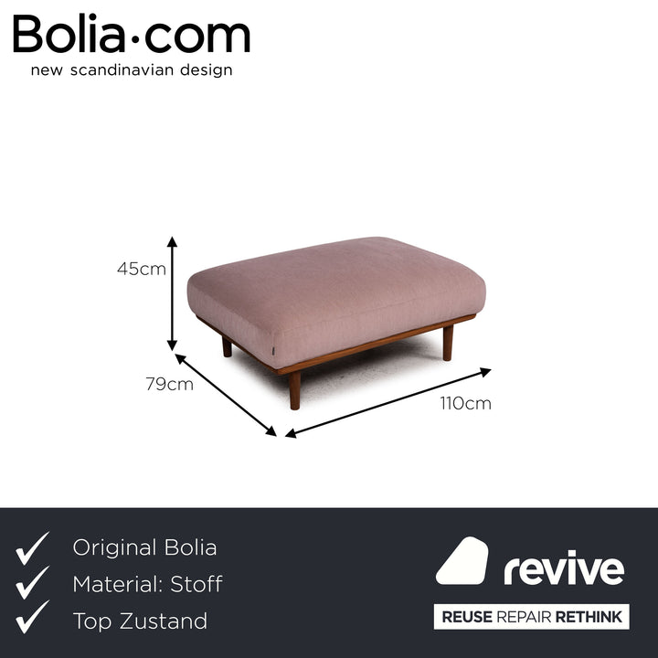 Bolia Madison Stoff Hocker Rosa