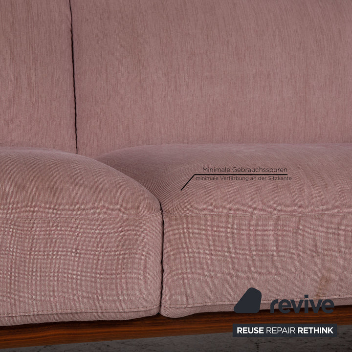 Bolia Madison Stoff Sofa Rosa Zweisitzer Couch
