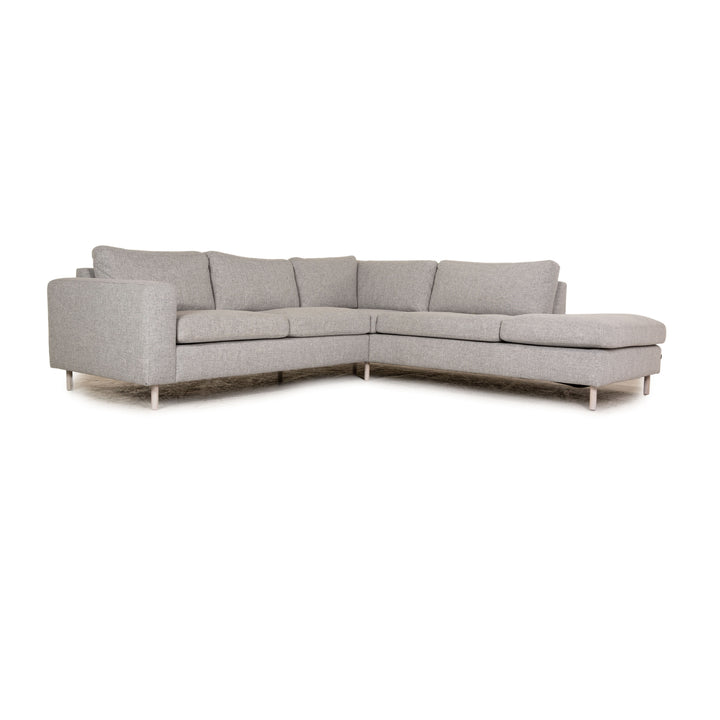 Bolia Scandinavia Remix Stoff Ecksofa Grau Sofa Couch Recamiere rechts