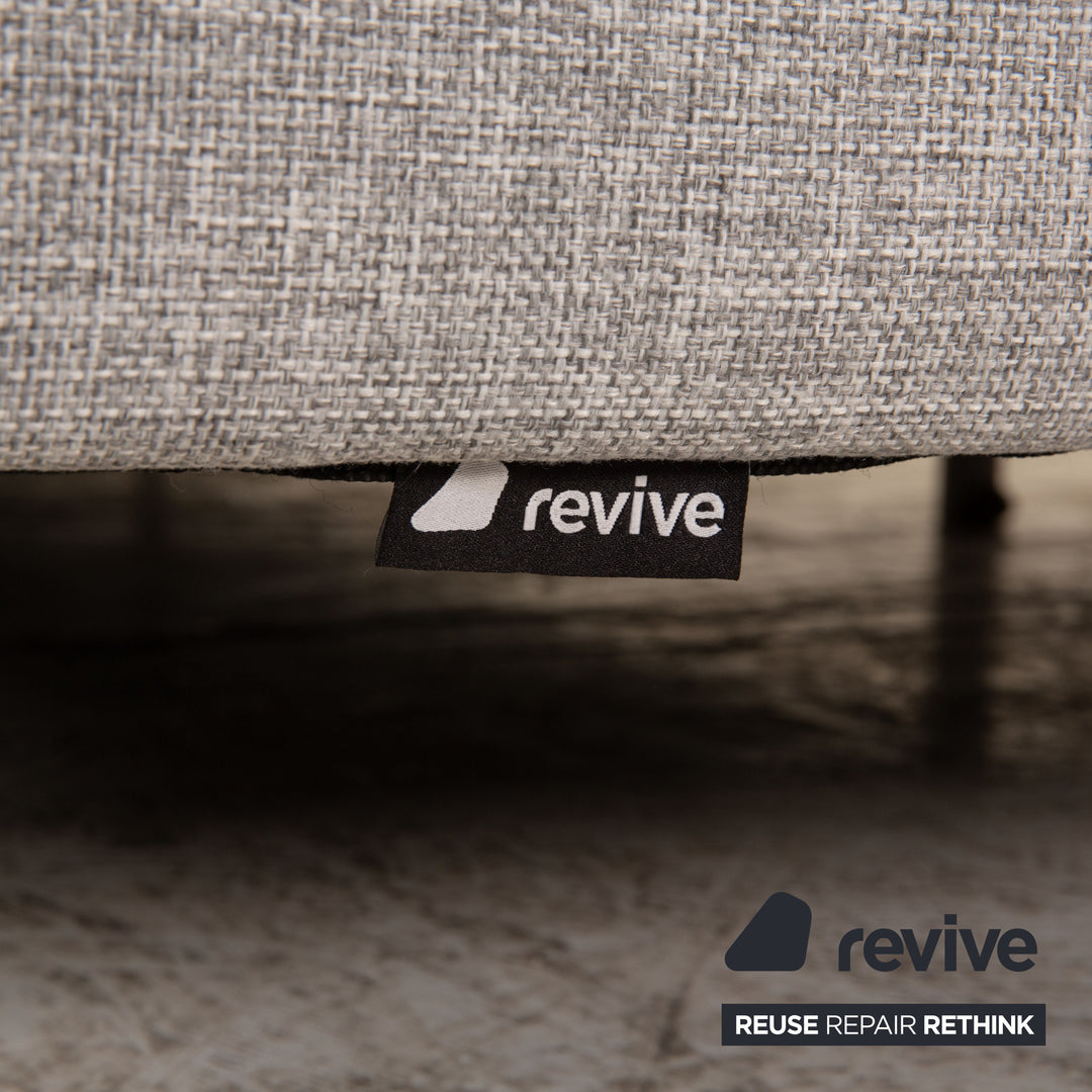 Bolia Scandinavia Remix Stoff Ecksofa Grau Sofa Couch Recamiere rechts