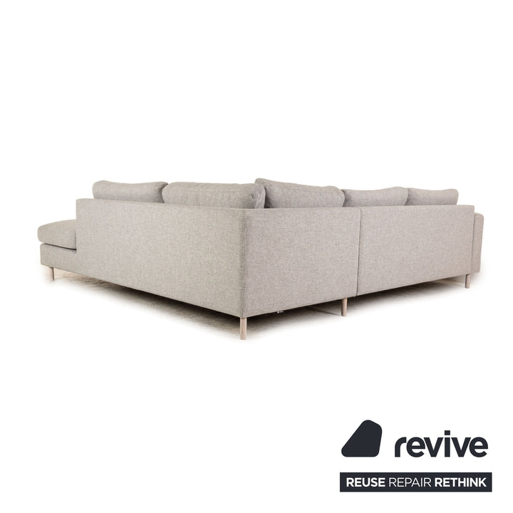 Bolia Scandinavia Remix Stoff Ecksofa Grau Sofa Couch Recamiere rechts