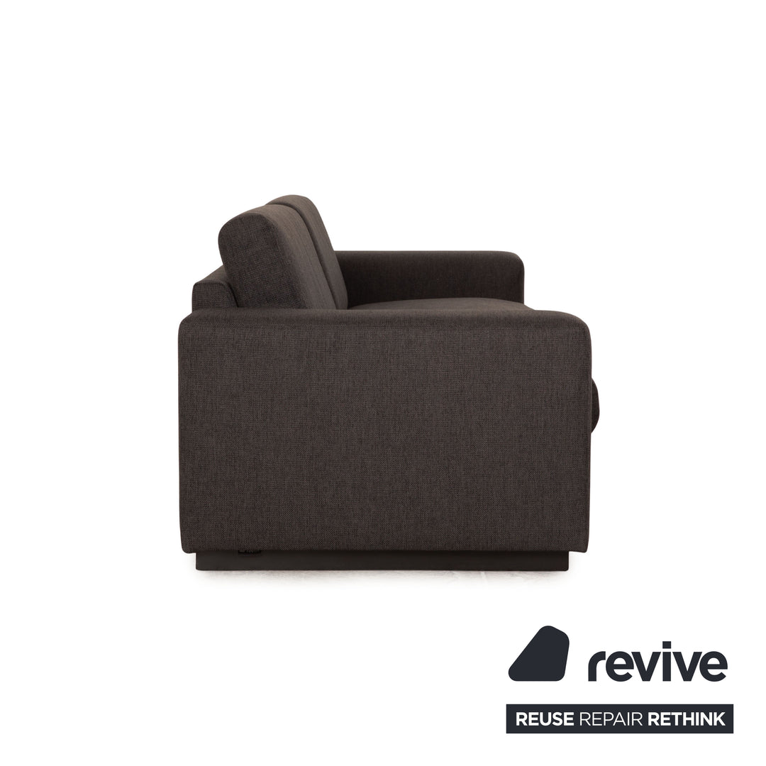 Bolia Sepia Stoff Dreisitzer Grau Sofa Couch