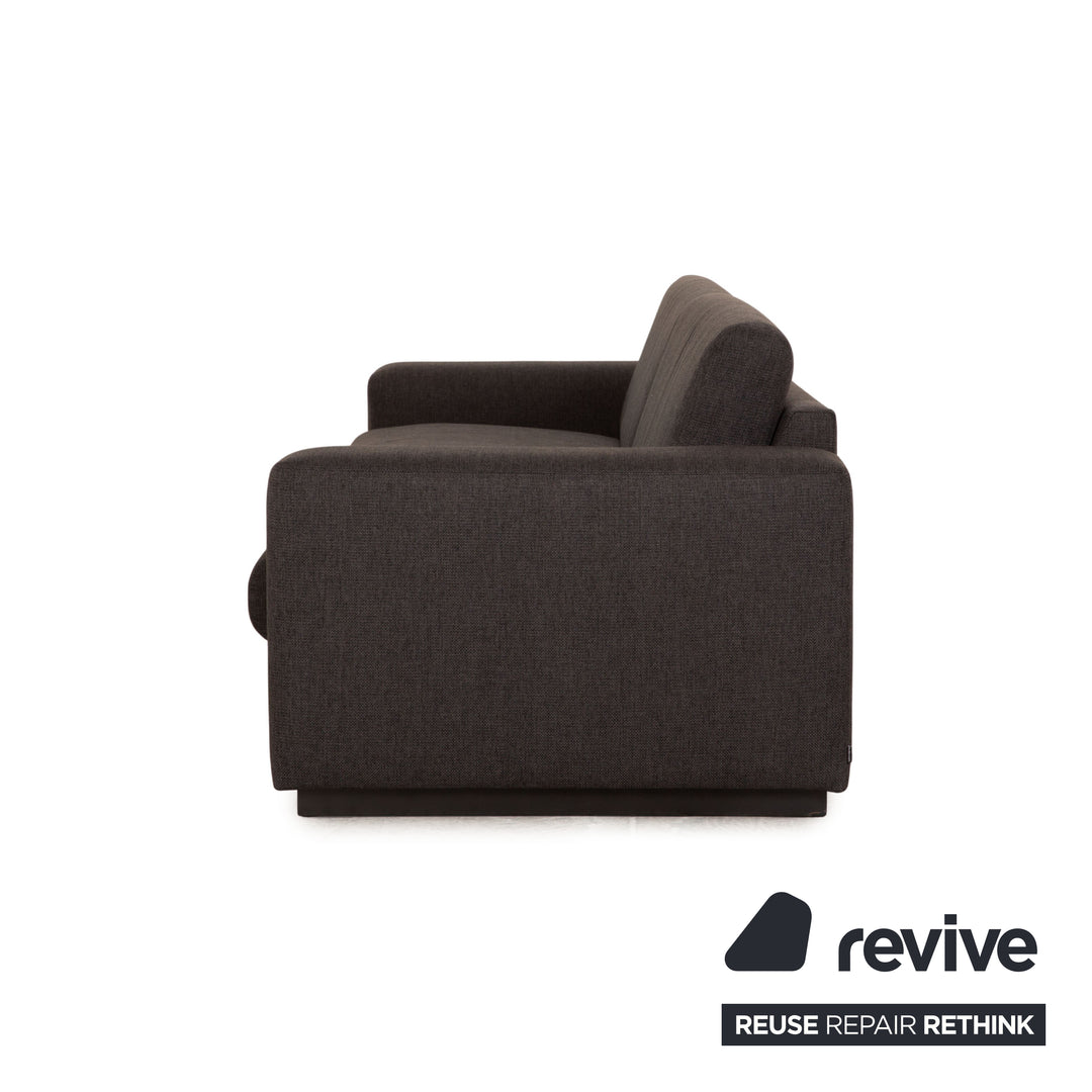 Bolia Sepia Stoff Dreisitzer Grau Sofa Couch