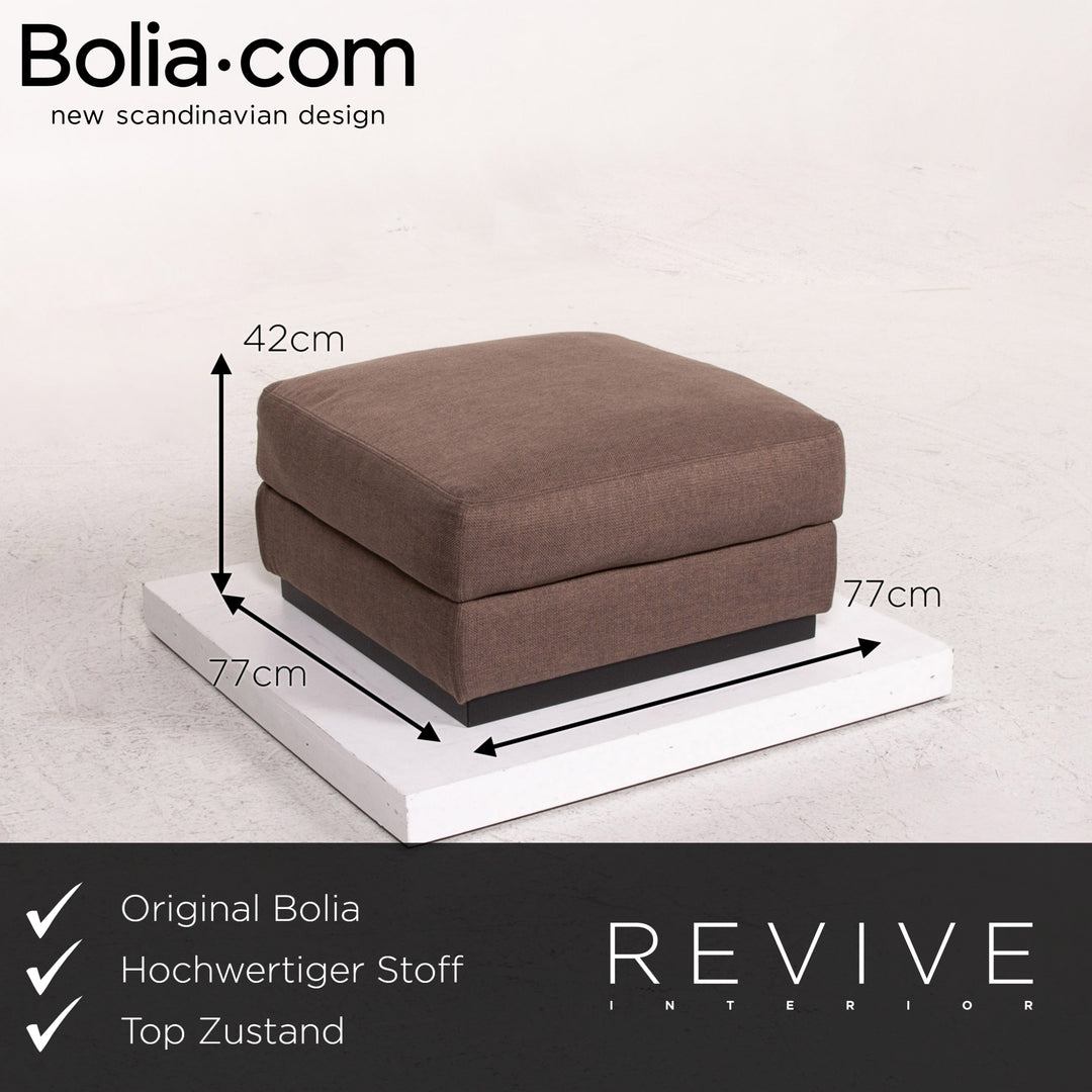Bolia Sepia Stoff Hocker Braun Ottoman #13496