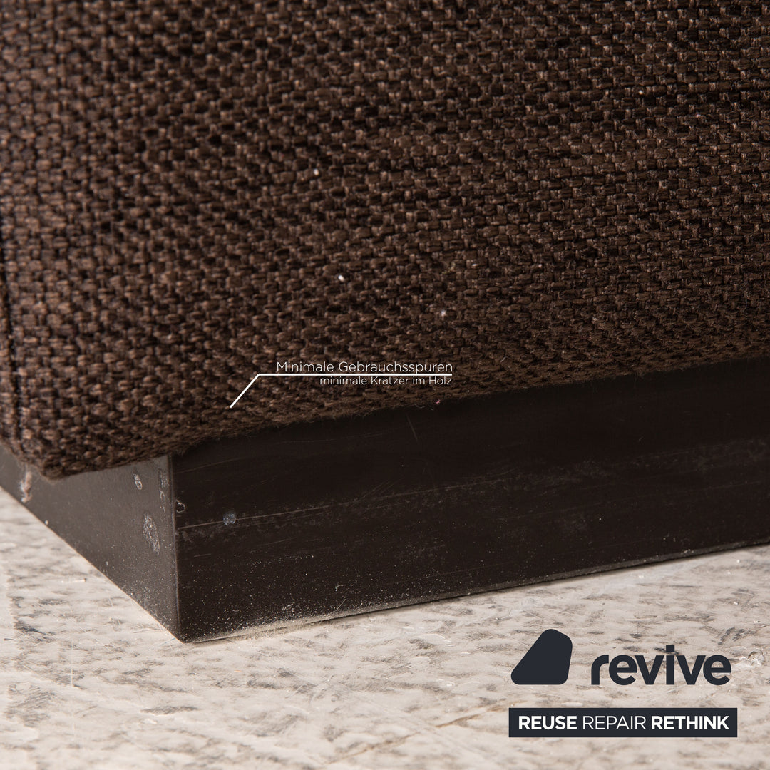 Bolia Sepia Stoff Hocker Dunkelbraun Braun
