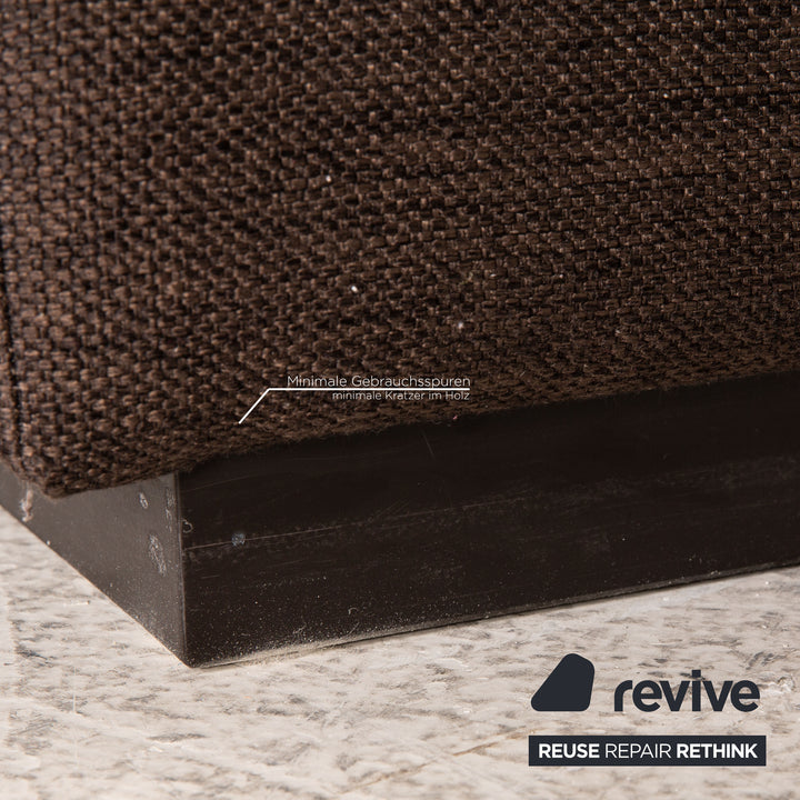 Bolia Sepia Stoff Hocker Dunkelbraun Braun