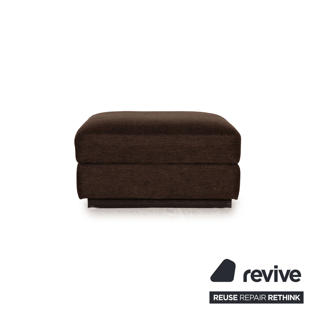 Bolia Sepia Stoff Hocker Dunkelbraun Braun