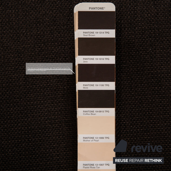 Bolia Sepia Stoff Hocker Dunkelbraun Braun